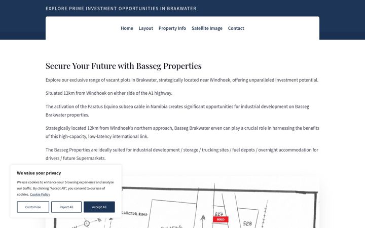 Screenshot of bassegproperties.com