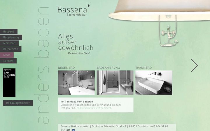 Screenshot of bassena-bad.at