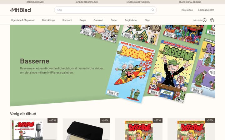 Screenshot of basserne.dk