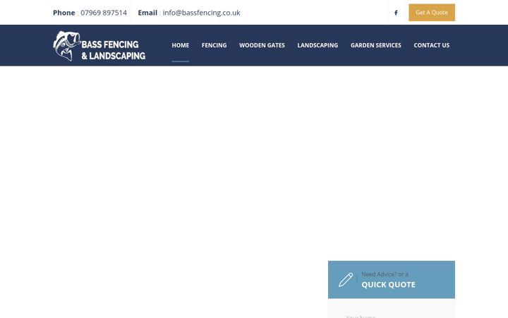 Screenshot of bassfencing.co.uk