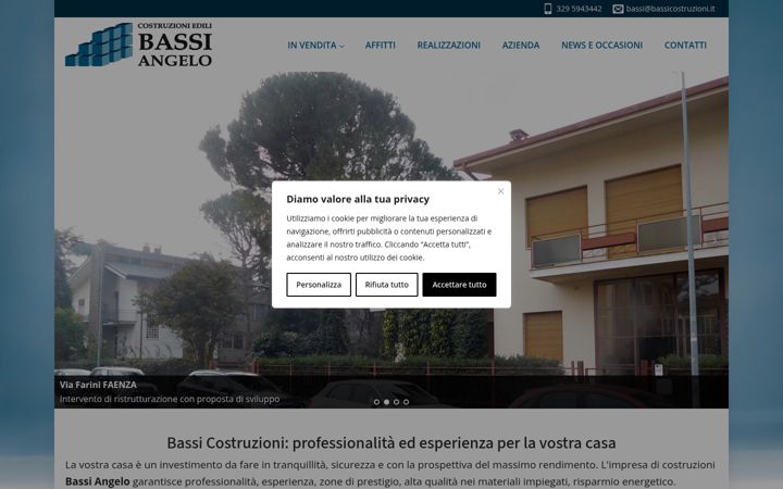 Screenshot of bassicostruzioni.it
