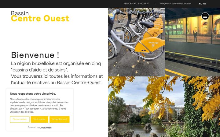 Screenshot of bassin-centre-ouest.brussels