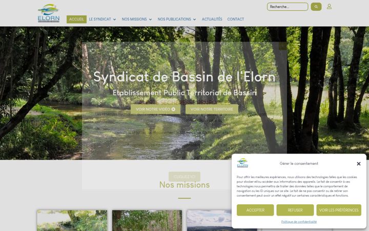 Screenshot of bassin-elorn.fr