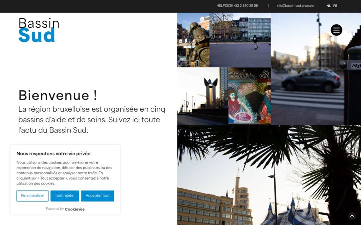 Screenshot of bassin-sud.brussels