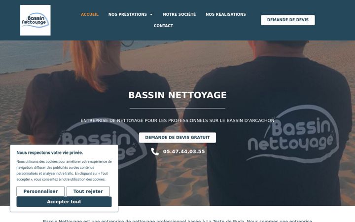 Screenshot of bassinnettoyage.fr