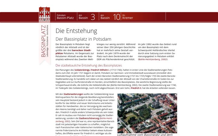 Screenshot of bassinplatz.de