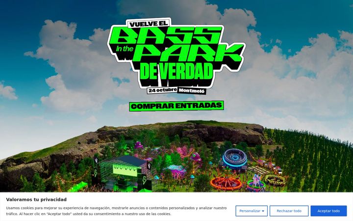 Screenshot von bassinthepark.es