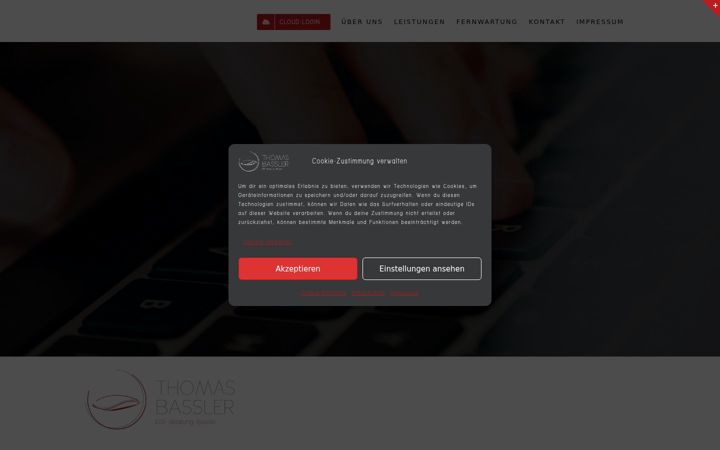 Screenshot stránky bassler-edv.de