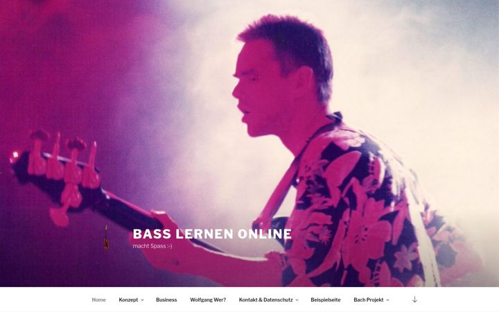 Screenshot stránky basslernen-online.de