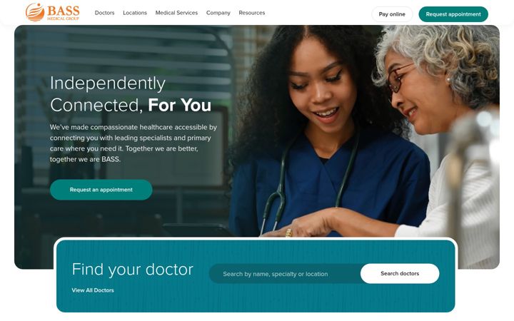 Screenshot of bassmedicalgroup.com