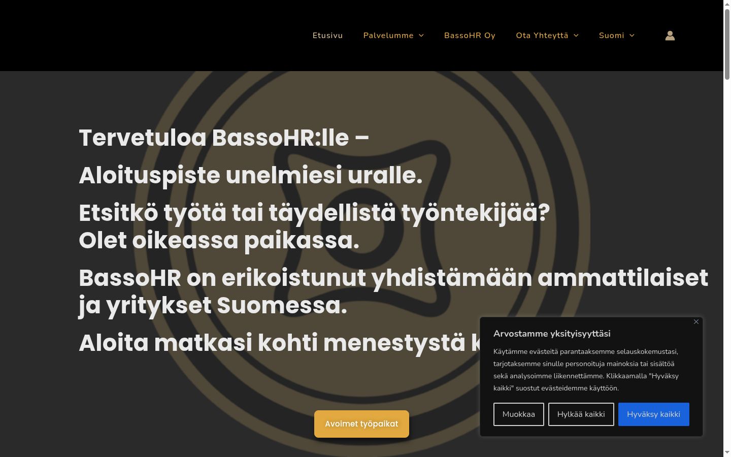 Zrzut ekranu banera zgody wyświetlanego przed jakąkolwiek interakcją