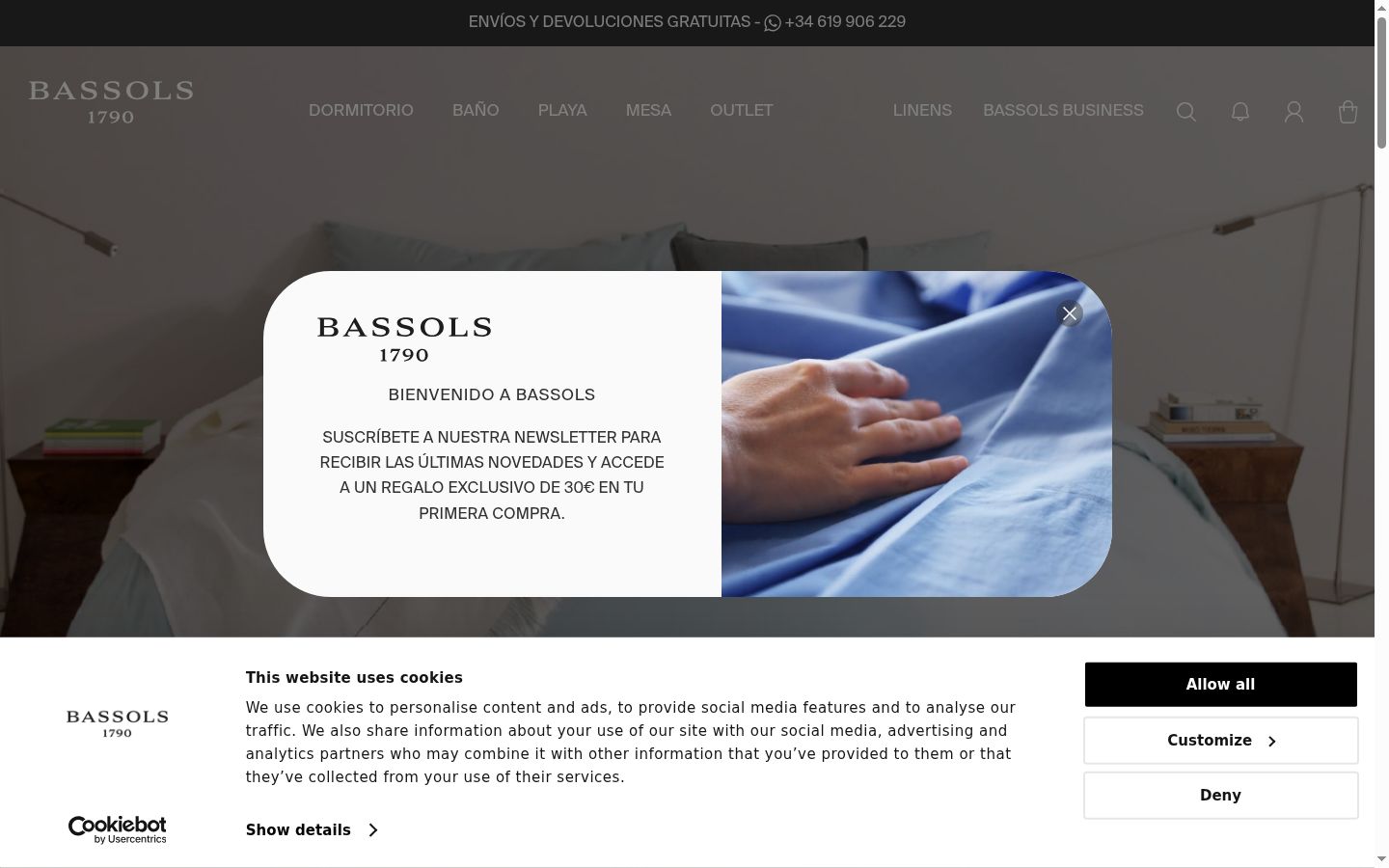 Screenshot tal-banner tal-kunsens muri qabel kwalunkwe interazzjoni