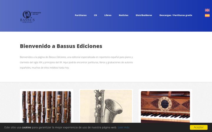 Screenshot of bassusediciones.com