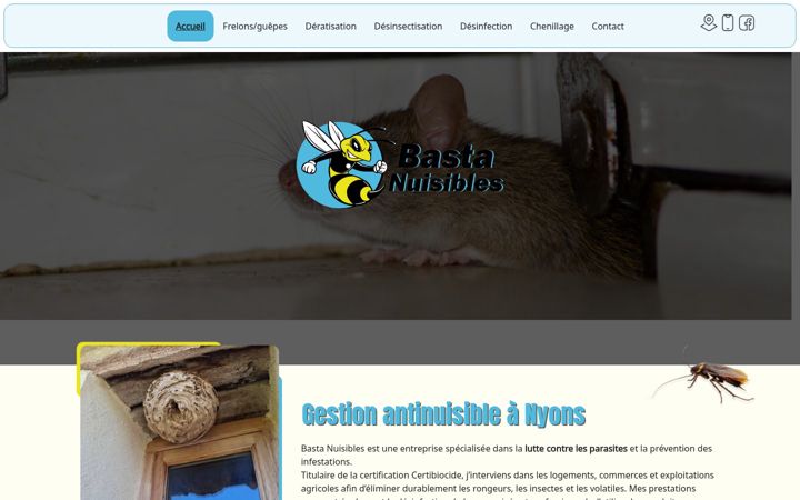 Screenshot of basta-nuisibles.fr