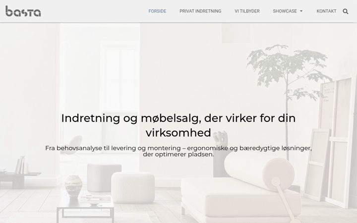 Screenshot of basta-office.dk