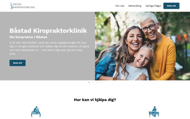 Screenshot of bastadkiropraktor.se