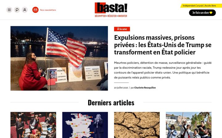 Screenshot of bastamag.net