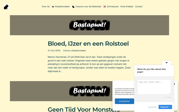Screenshot of bastapunt.nl