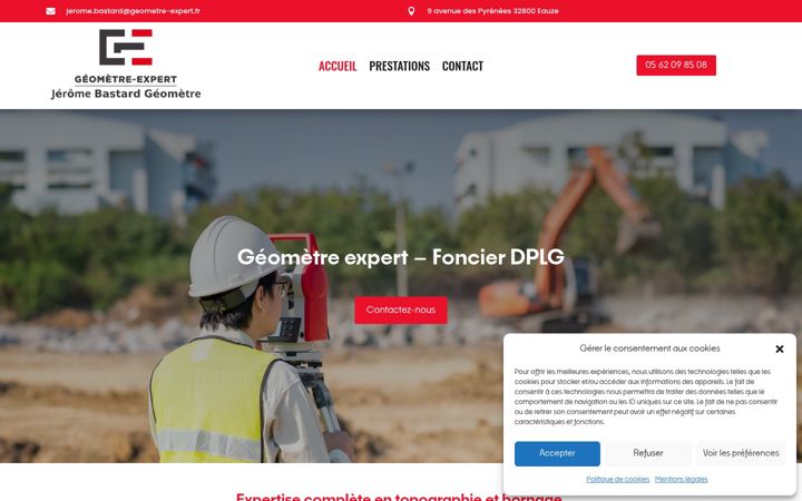 Screenshot of bastard-geometre-expert.fr