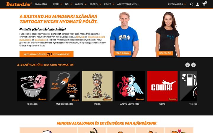 Screenshot di bastard.hu