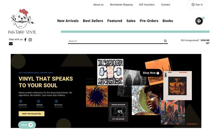 Screenshot of bastardvinyl.com