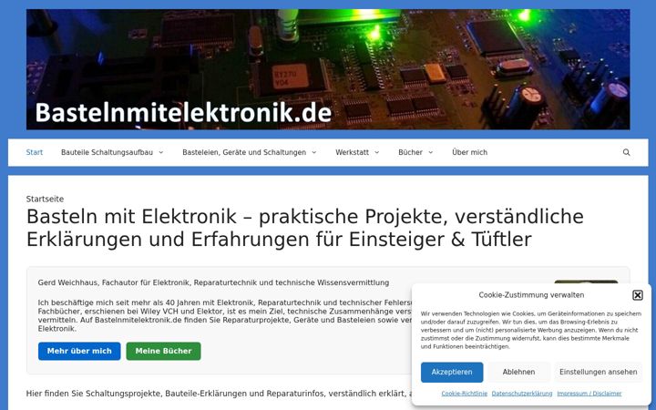 Screenshot of bastelnmitelektronik.de