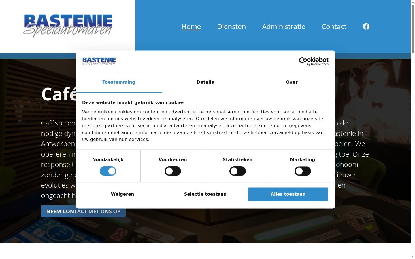 Sutikimo reklamjuostės, rodytos prieš bet kokią sąveiką, ekrano kopija