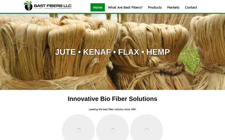 Screenshot of bastfibersllc.com