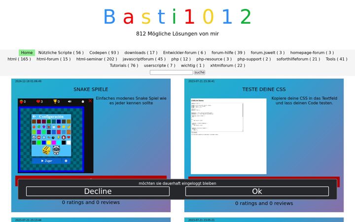 Screenshot of basti1012.bplaced.net