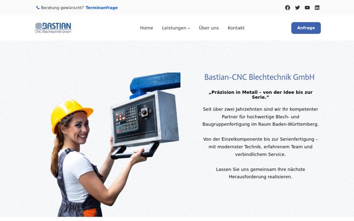 Skærmbillede af bastian-blechtechnik.de