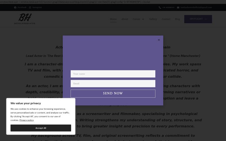 Screenshot of bastian-howard.com