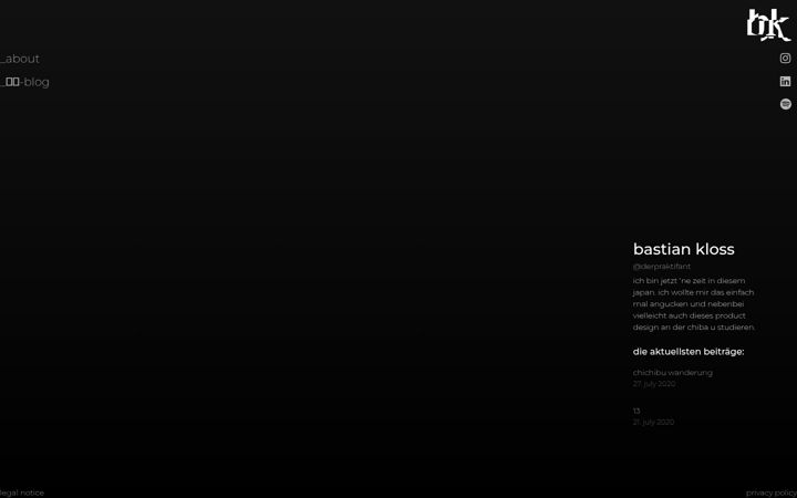 Screenshot of bastiankloss.de