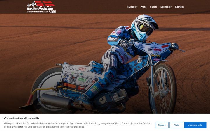 Screenshot of bastianpedersen.com