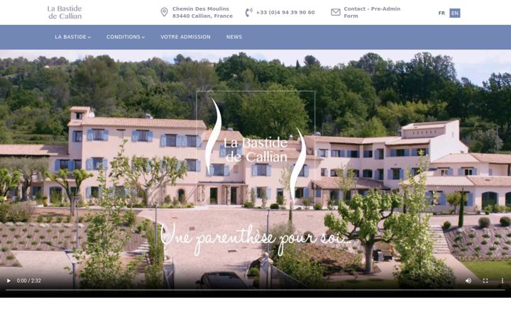 Screenshot of bastide-callian.com