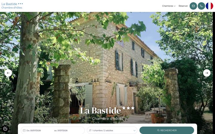 Screenshot of bastide-verdon.fr