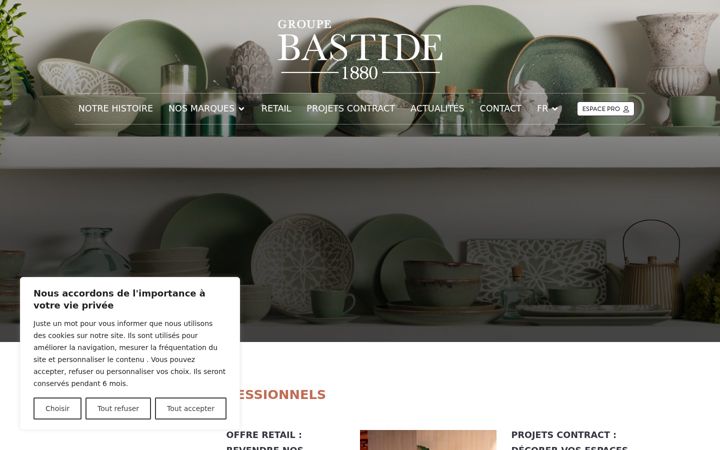 Screenshot of bastide1880.fr