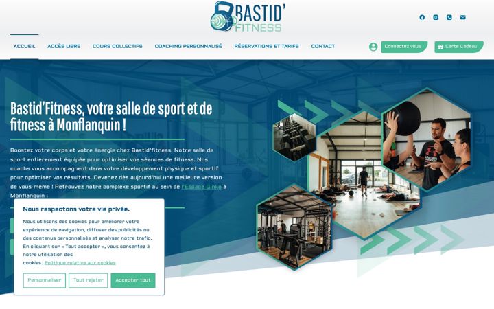 Screenshot of bastidfitness.fr