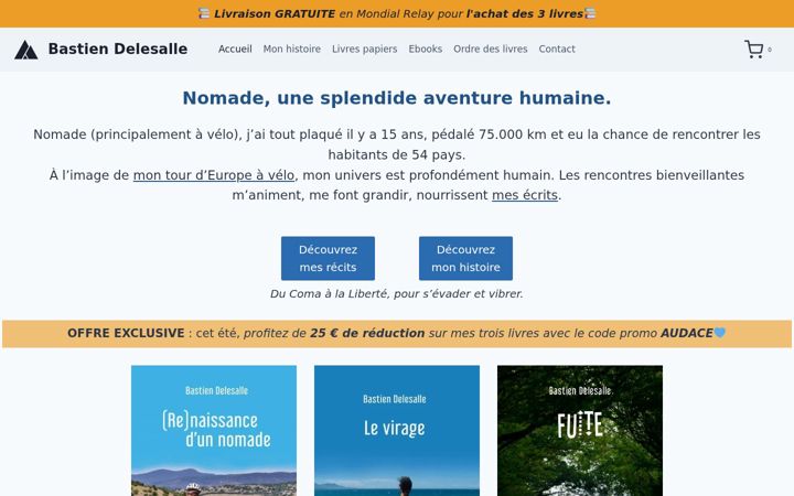 Screenshot of bastiendelesalle.com