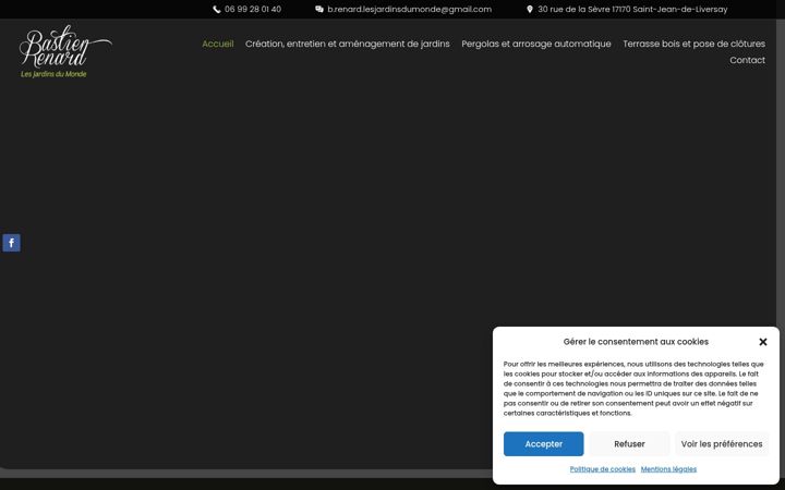 Screenshot of bastienrenard-paysagiste17.fr