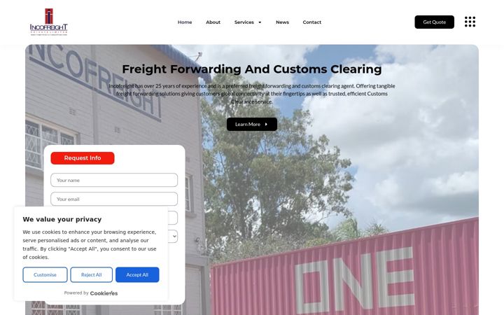 Screenshot of bastionfreight.com