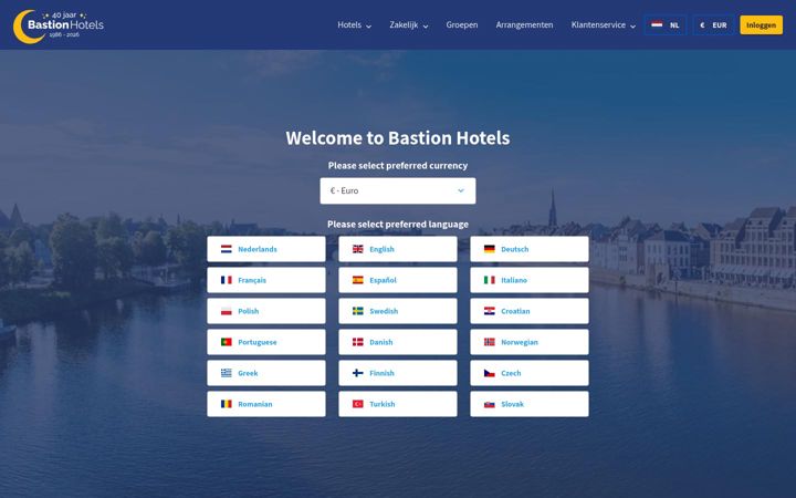 Screenshot of bastionhotels.com