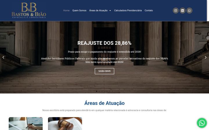 Screenshot of bastosebiao.com.br