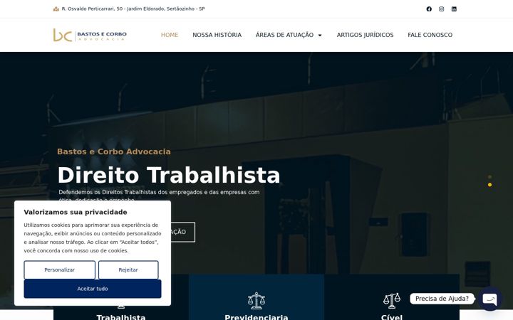Screenshot von bastosecorbo.adv.br
