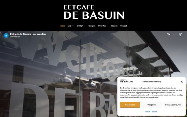 Screenshot of basuin.nl