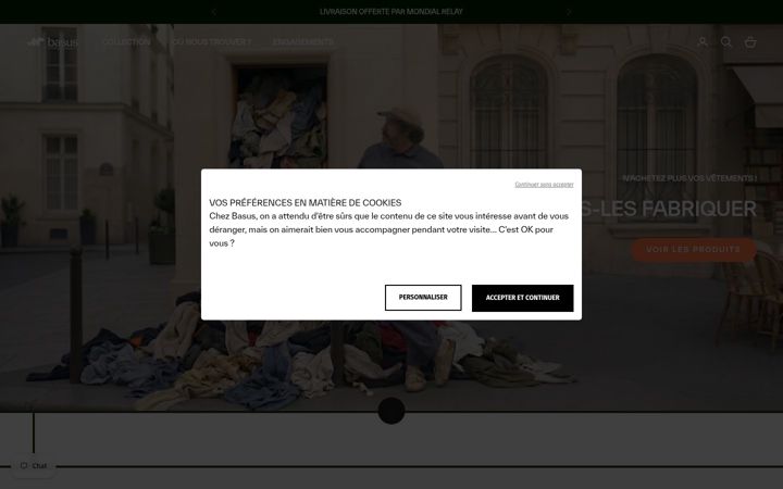 Screenshot of basus.fr