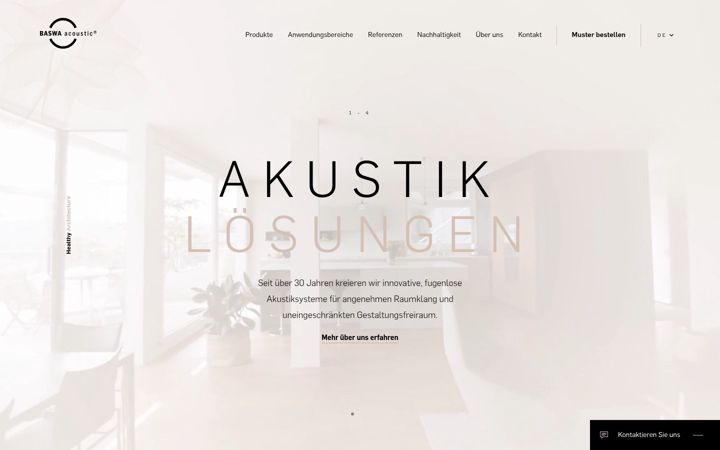 Screenshot of baswa.com