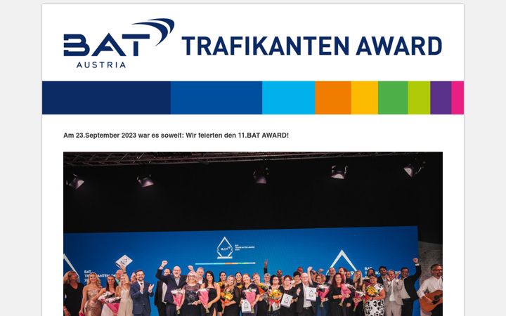 Screenshot of bat-award.at