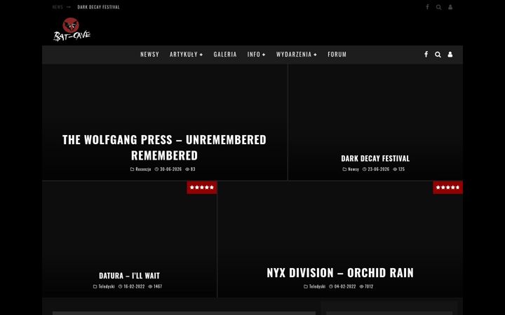 Screenshot von bat-cave.pl