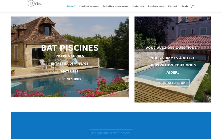 Screenshot of bat-piscines.fr