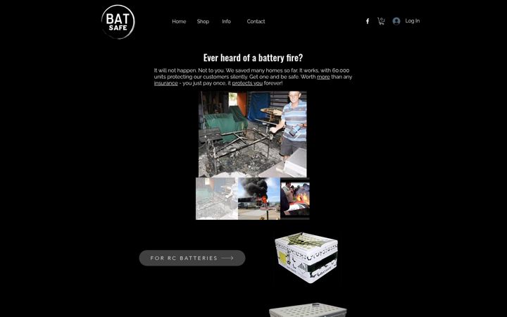 Screenshot van bat-safe.com